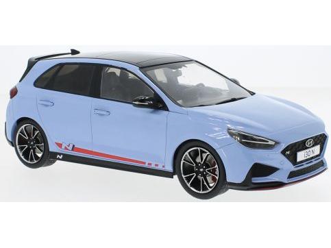 Hyundai i30 N 2021 Light Blue 1:18 Scale Diecast Model Car Group