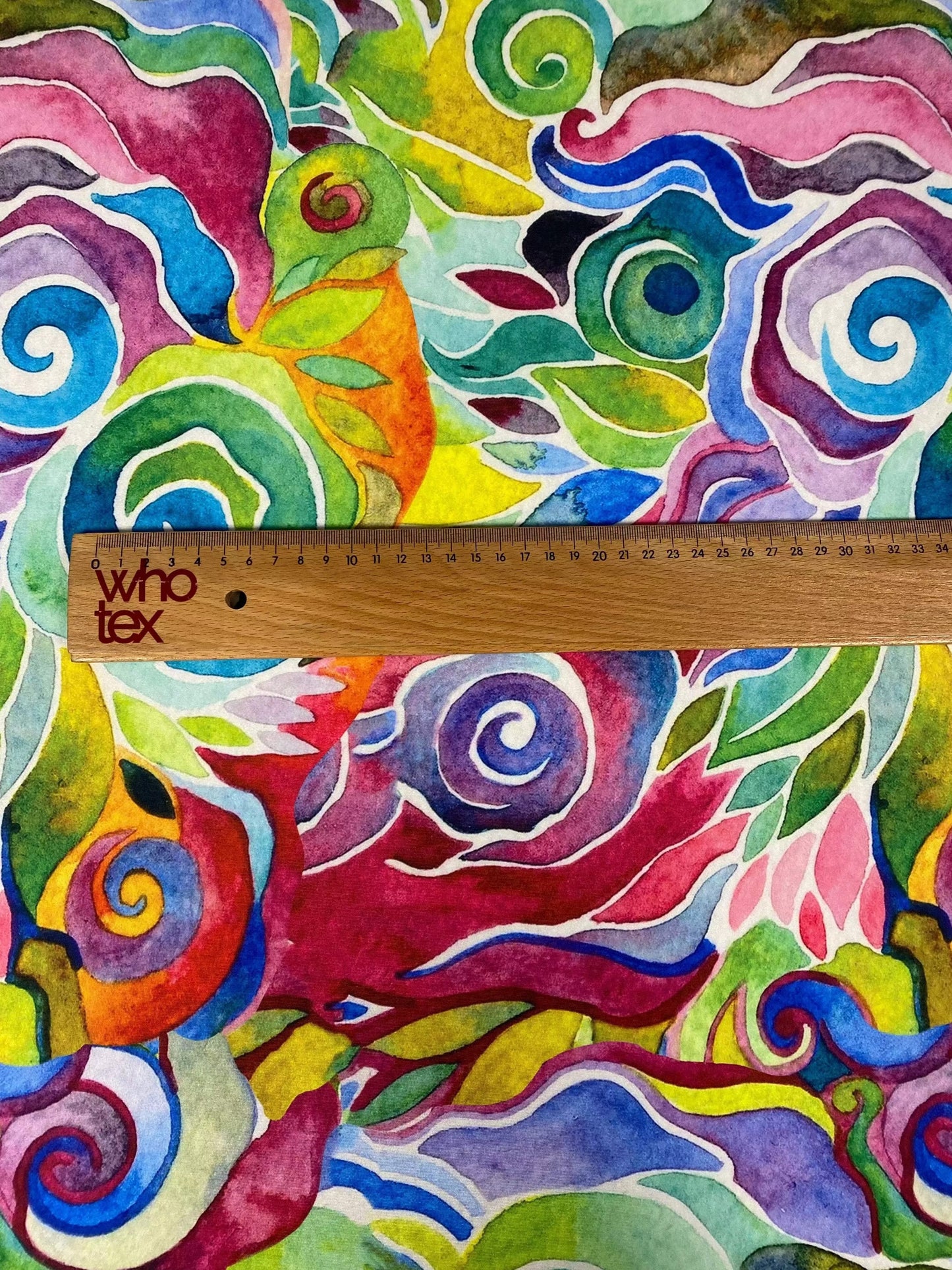 Colorful Abstract Fabric Sold by Metre