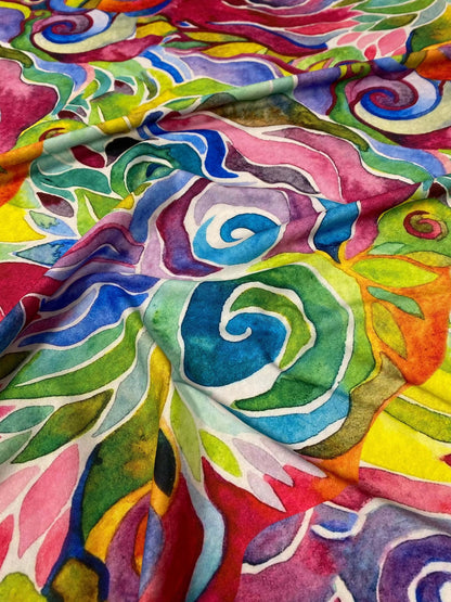 Colorful Abstract Fabric Sold by Metre