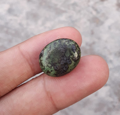 18ct Natural Turquoise, Green Matrix Turquoise, Shajri Feroza, Real Firoza Stone-20x16mm
