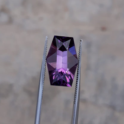 10.3ct Amethyst Fancy Cut from Brazil - February Birthstone -16.5x11x9.8m