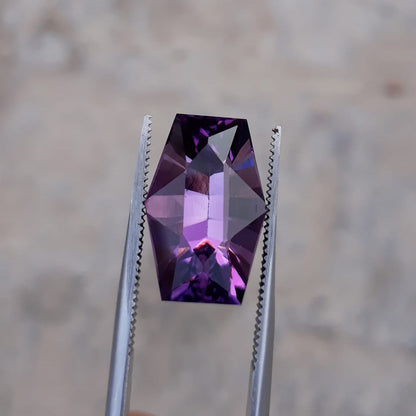 10.3ct Amethyst Fancy Cut from Brazil - February Birthstone -16.5x11x9.8m
