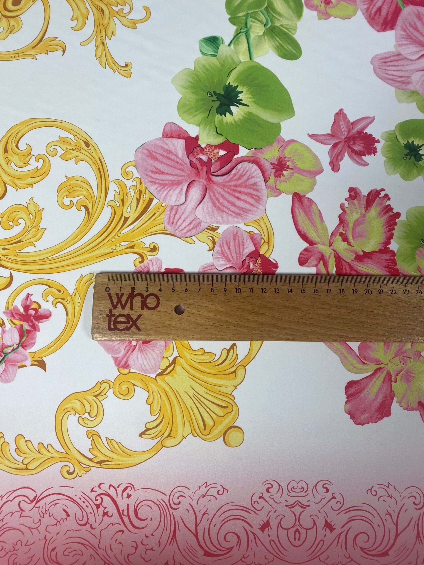 Orchid Swirl Print Fabric by Metre