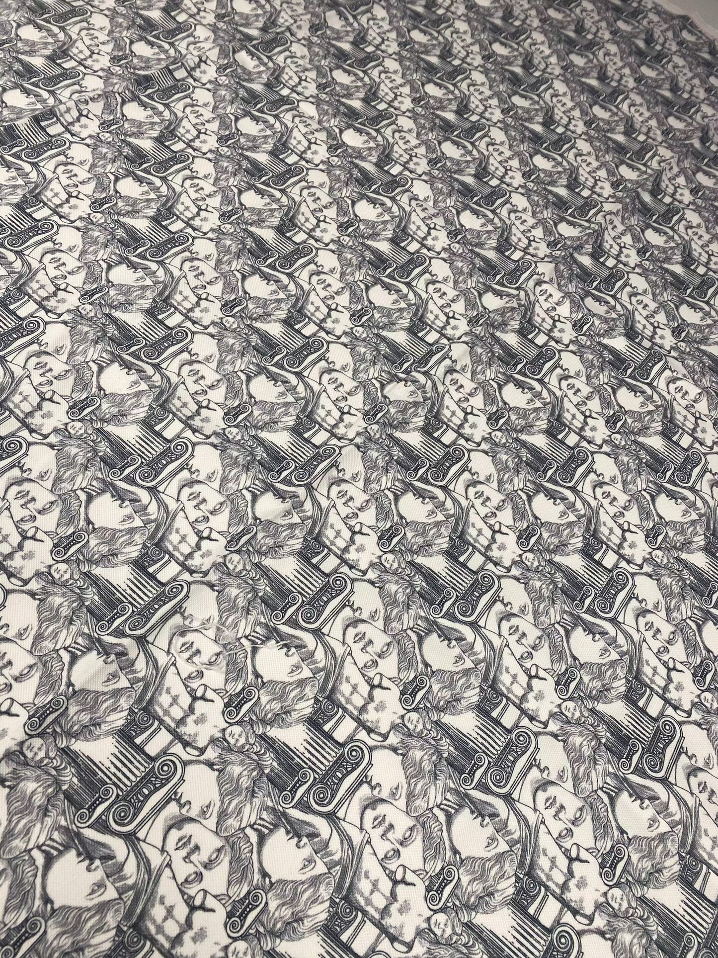 Yunan Heykel Designi Upholstery Fabric for Elegant Home Décor