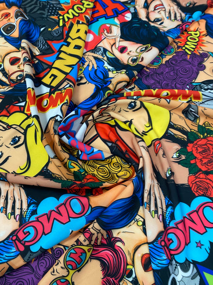 Pop Art Fabric Print Sold by Metre