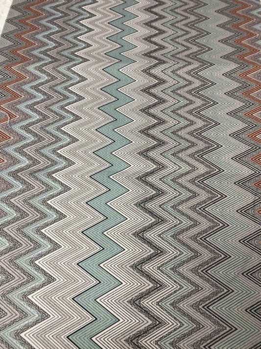 Geometric Chevron Pattern Fabric by the Metre
