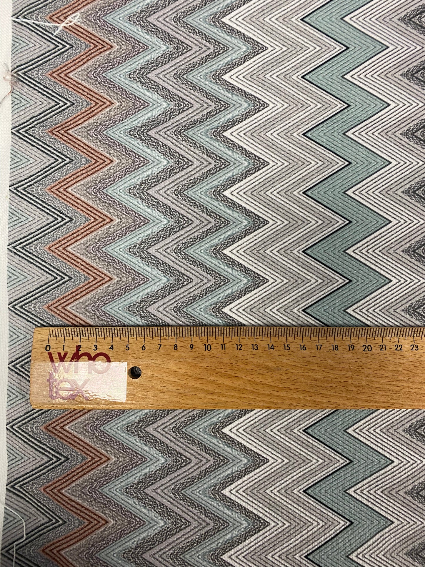 Geometric Chevron Pattern Fabric by the Metre