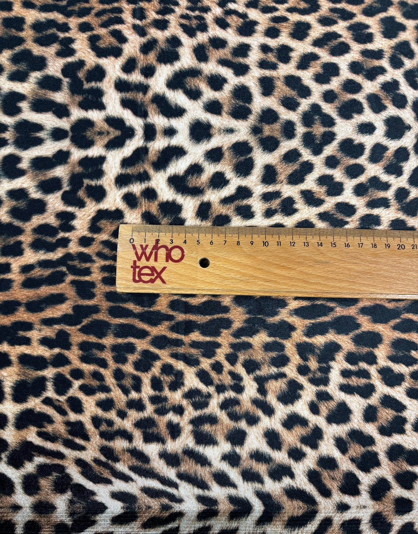 Leopard Pattern Stretch Velvet Fabric