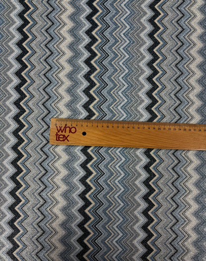 Stretch Lurex Fabric with Zigzag Pattern by the Metre