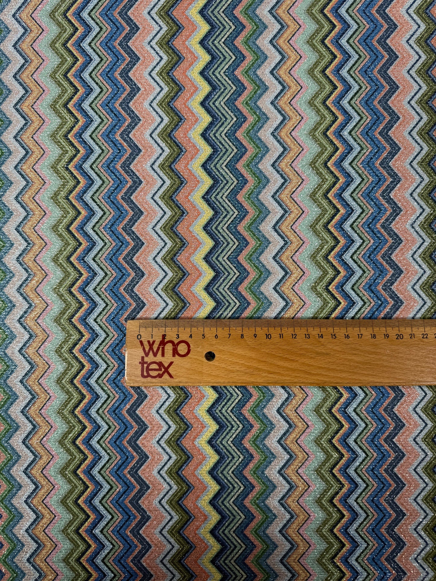 Zigzag Knit Lurex Fabric by the Metre