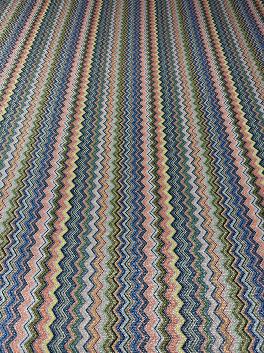 Zigzag Knit Lurex Fabric by the Metre