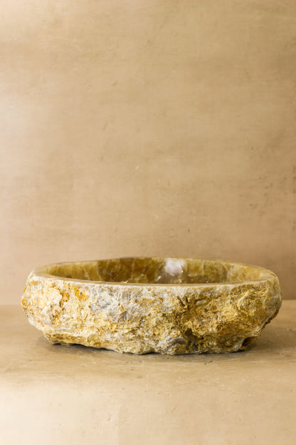 Raw Edge Onyx Wash Basin - No 2