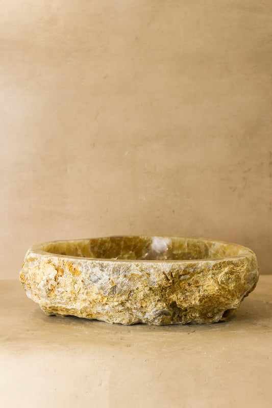 Raw Edge Onyx Wash Basin - No 2