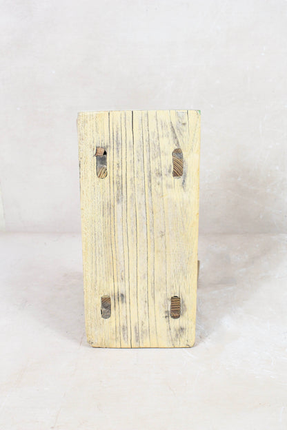 Vintage Rustic Stool Small - Elm wood - 75