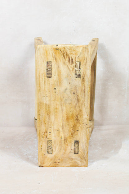 Vintage Rustic Stool - Elm wood - 77