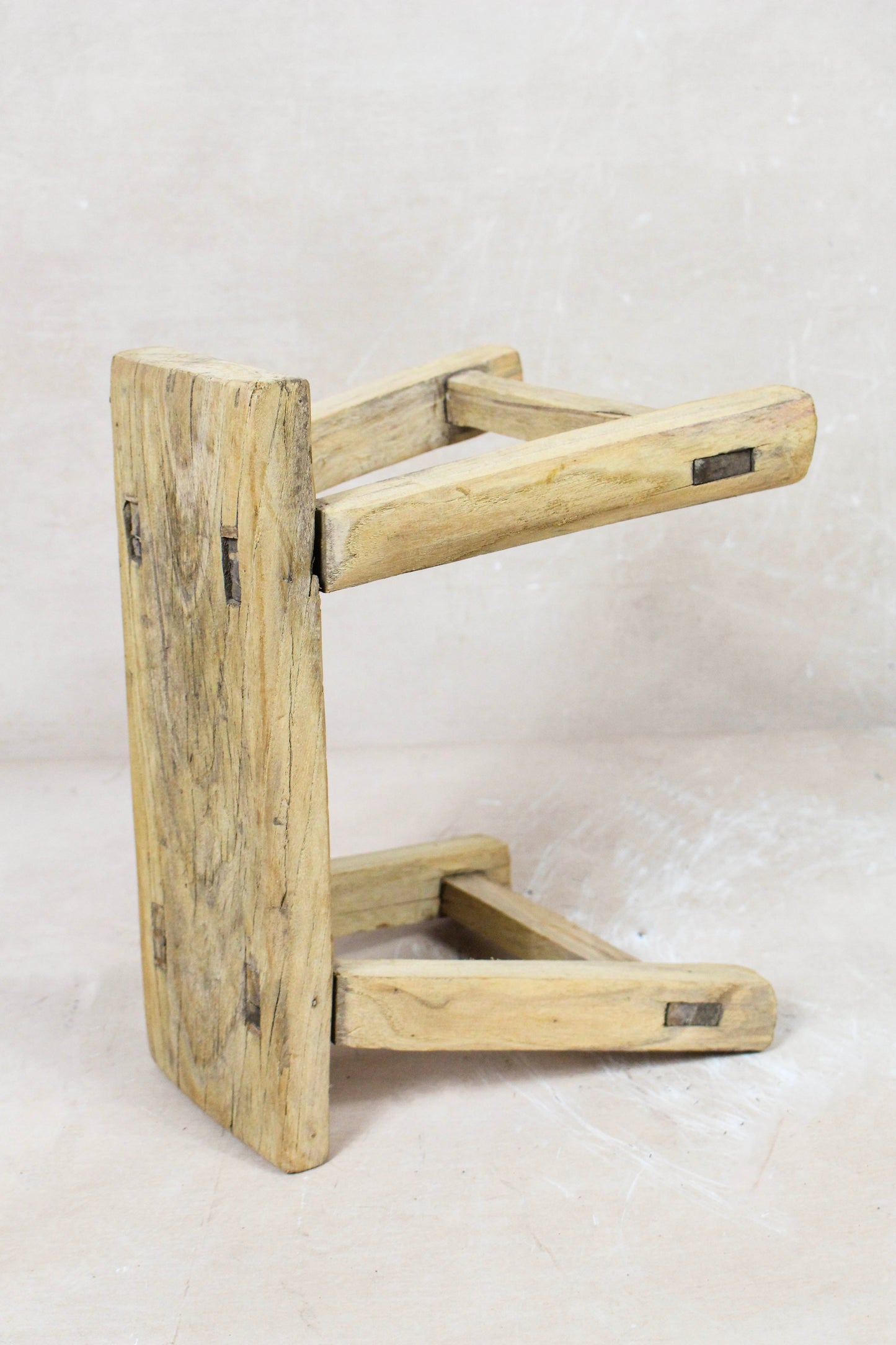 Vintage Rustic Stool Small - Elm wood - 80