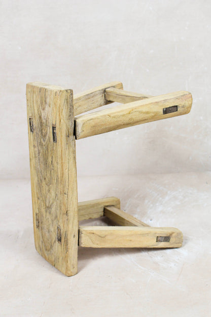 Vintage Rustic Stool Small - Elm wood - 80