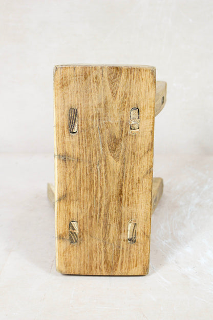 Vintage Rustic Stool Small - Elm wood - 84