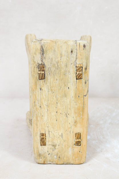 Vintage Rustic Stool Small - Elm wood -