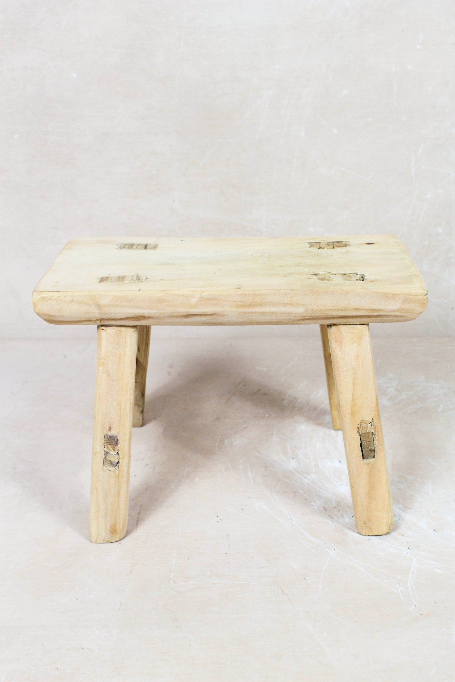 Vintage Rustic Stool Small - Elm wood - 95
