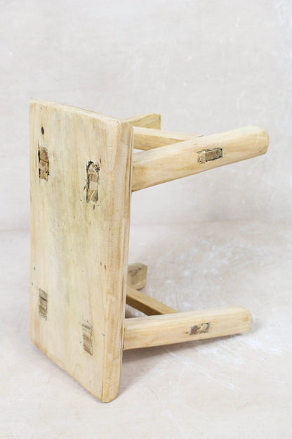 Vintage Rustic Stool Small - Elm wood - 95