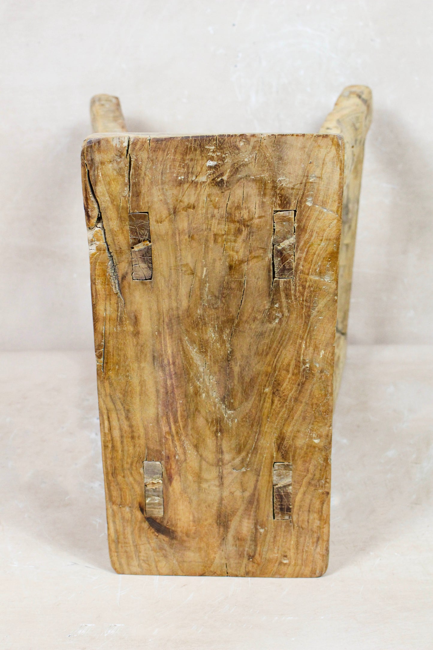 Vintage Rustic Stool - Elm wood - 107