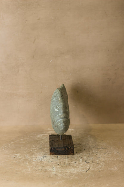 Stone Fish Sculpture - Zimbabwe - 97.2