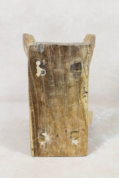 Vintage Rustic Stool - Elm wood - Small - 117
