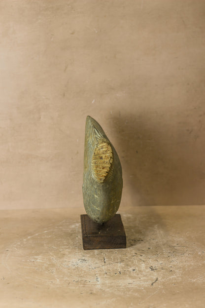 Stone Fish Sculpture - Zimbabwe - 98.1