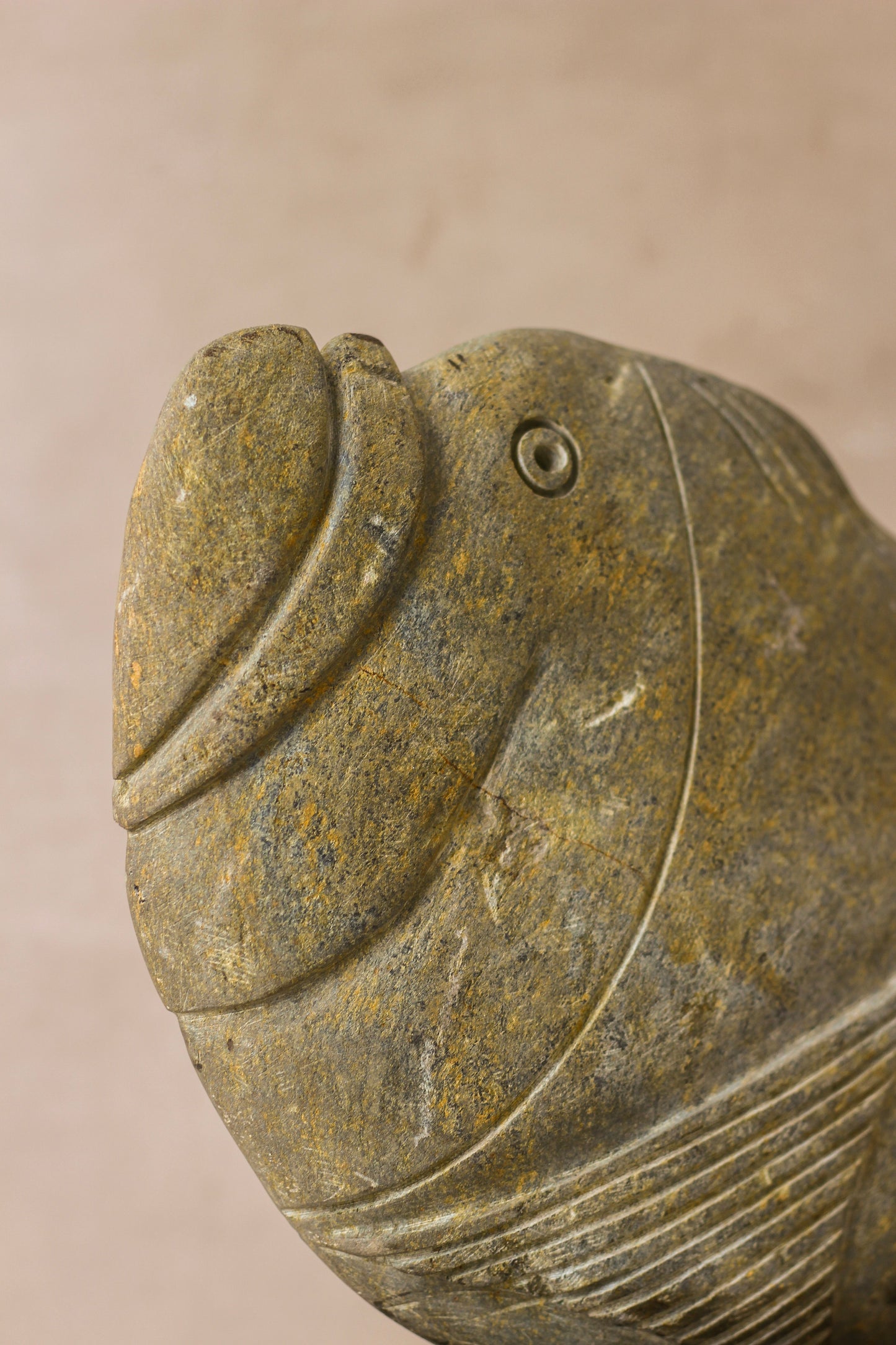 Stone Fish Sculpture - Zimbabwe - 98.1