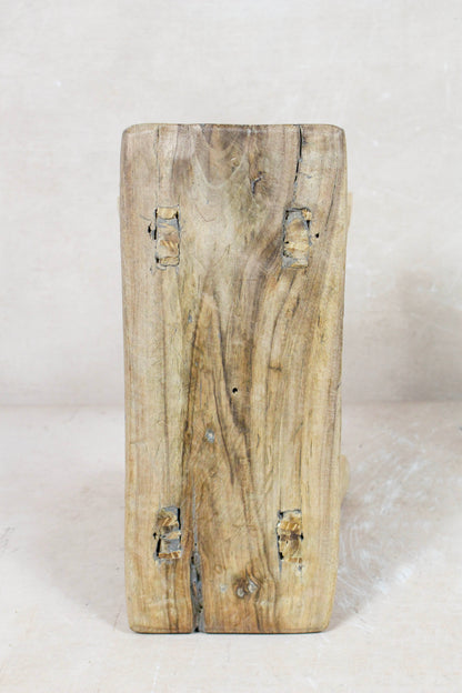 Vintage Rustic Stool - Elm wood - Small - 124