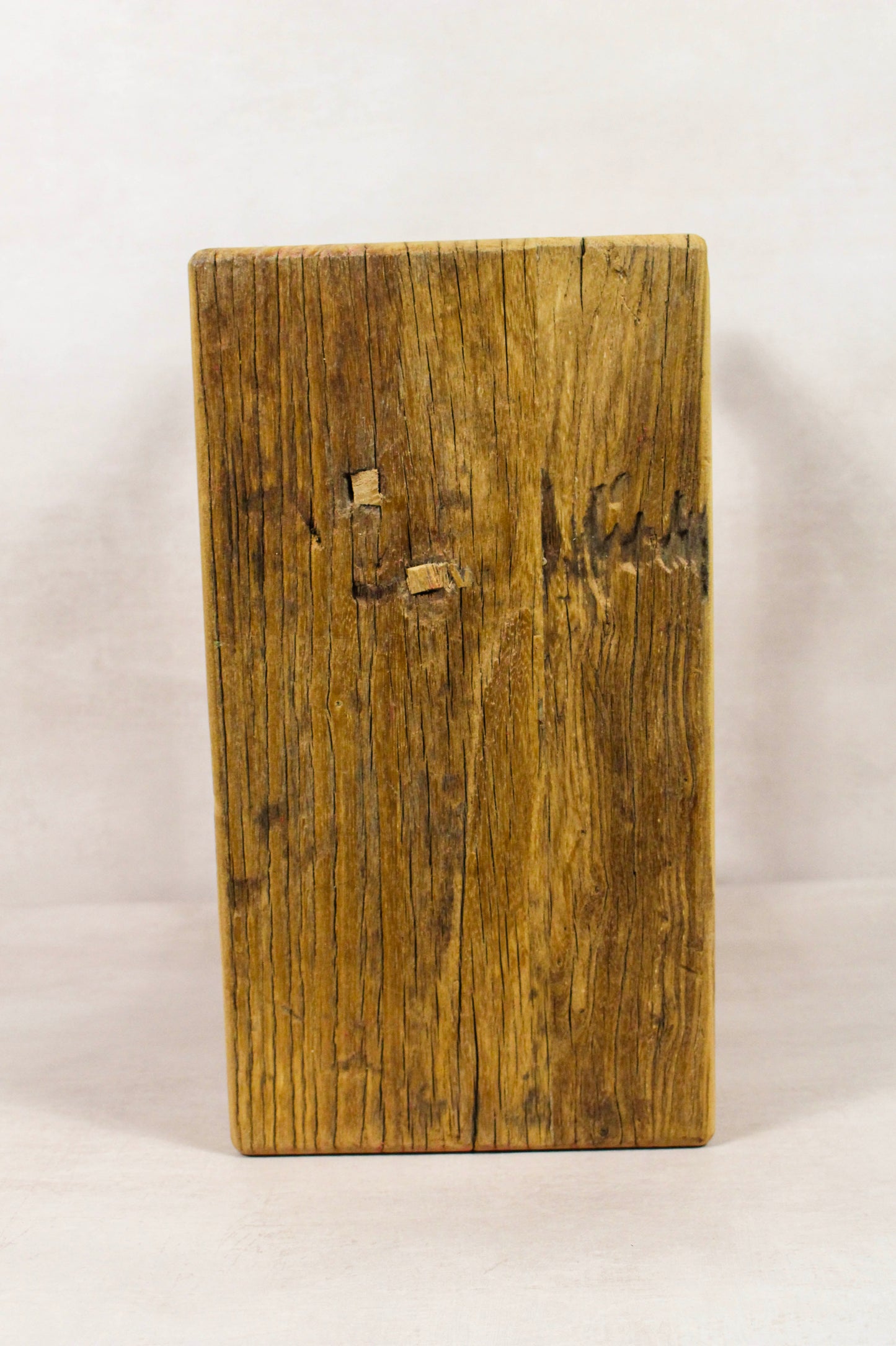 Vintage Rustic Stool - Elm wood - 137