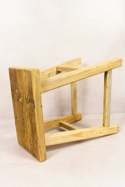 Vintage Rustic Stool - Elm wood - 137