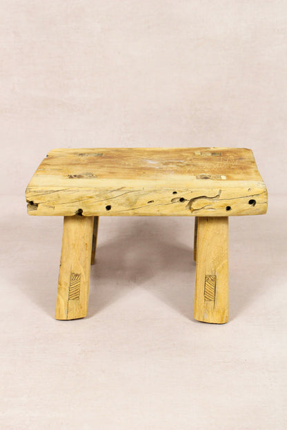 Vintage Rustic Stool - Elm wood - Small - 143