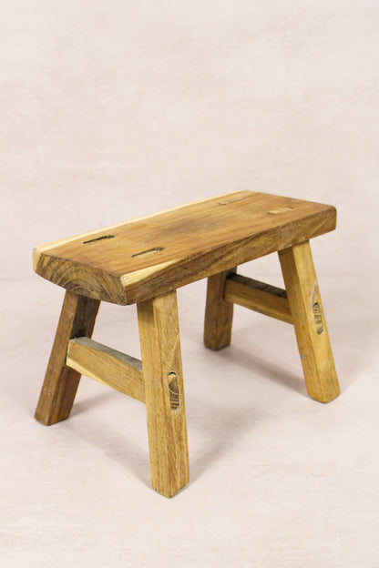 Vintage Rustic Stool - Elm wood - Small - 144