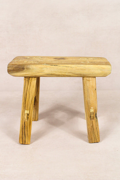 Vintage Rustic Stool - Elm wood - Small - 146