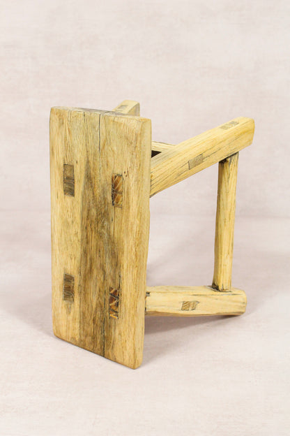 Vintage Rustic Stool - Elm wood - Small - 151