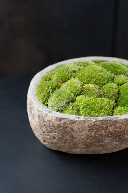 Indo Stone Moss Bowl