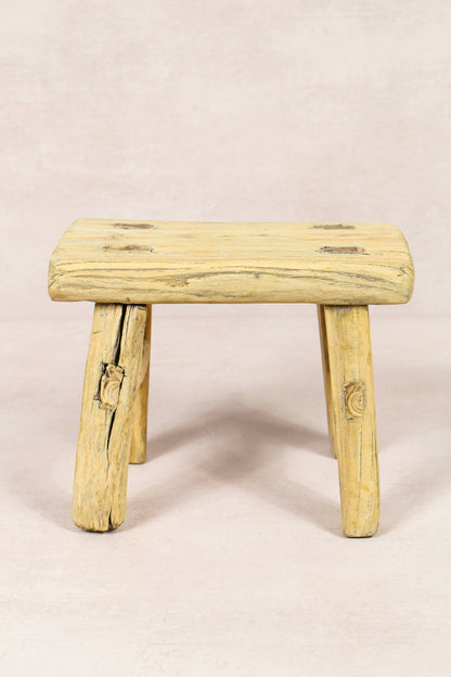 Vintage Rustic Stool - Elm wood - Small - 158