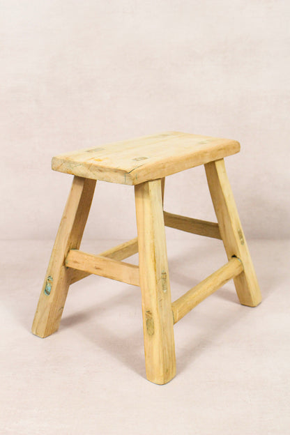 Vintage Rustic Stool - Elm wood - Small - 163