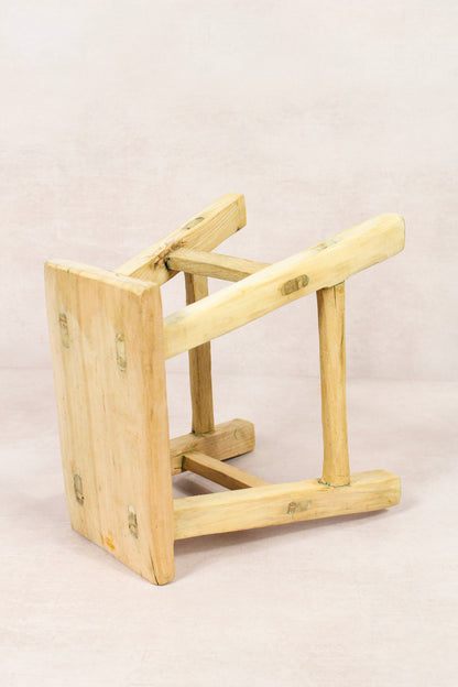 Vintage Rustic Stool - Elm wood - Small - 163