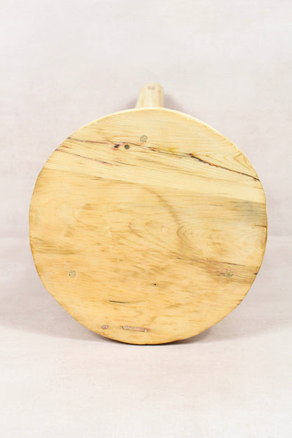 Vintage Rustic Round Stool - Elm wood - 169