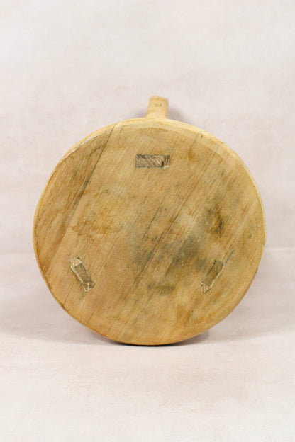 Vintage Rustic Round Stool - Elm wood - 175