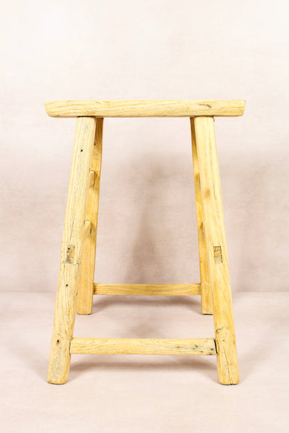 Vintage Rustic Stool - Elm wood - 182