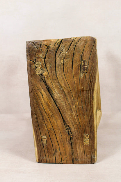 Vintage Rustic Stool - Elm wood - 186