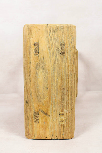 Vintage Rustic Stool - Elm wood - 204
