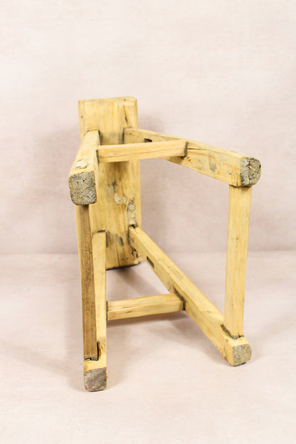 Vintage Rustic Stool - Elm wood - 205