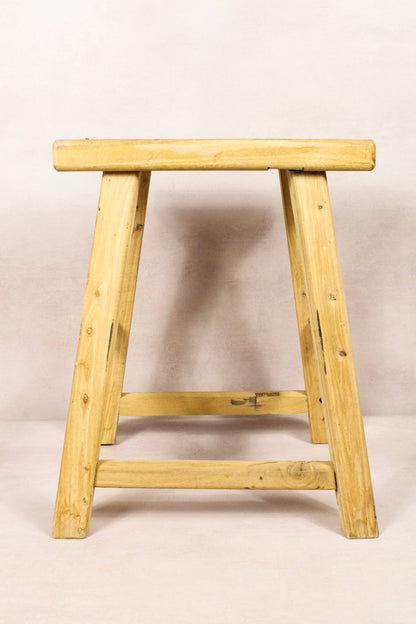 Vintage Rustic Stool - Elm wood - 207