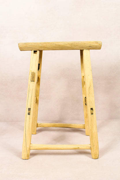 Vintage Rustic Stool - Elm wood - 209