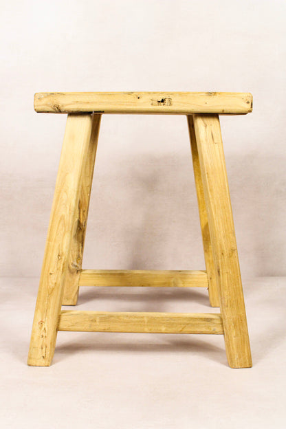 Vintage Rustic Stool - Elm wood - 210